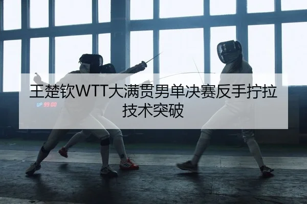 王楚钦WTT大满贯男单决赛反手拧拉技术突破